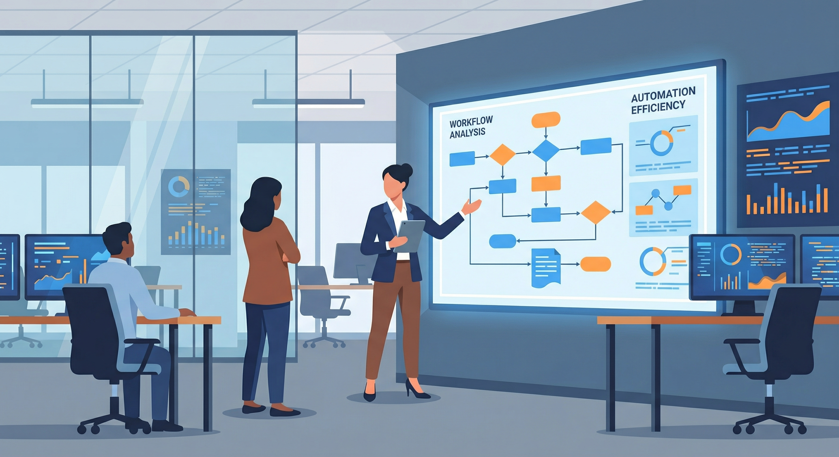 AI Consultant Analyzing Business Workflows